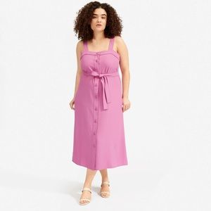 Everlane Japanese Goweave Picnic Dress in Magenta NWT 4